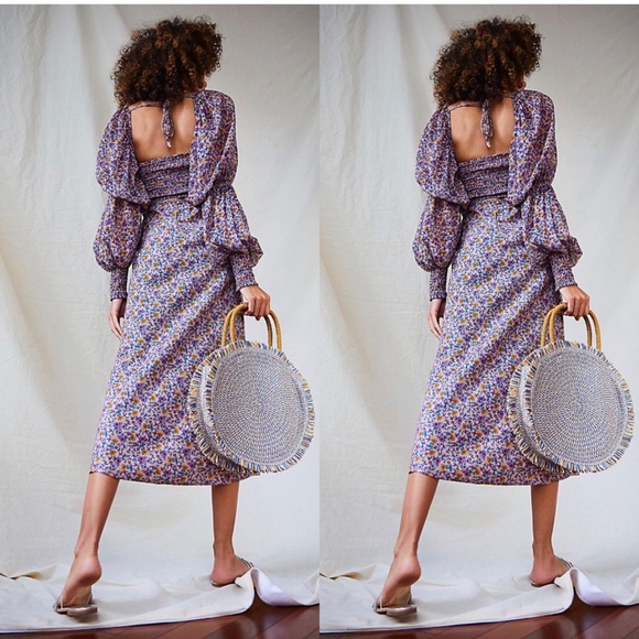New Free People Aglow Midi Dress $168